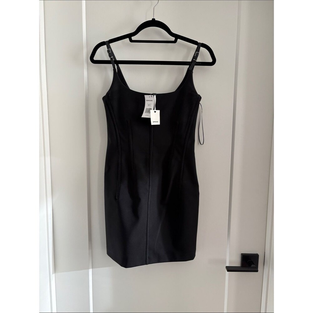 Simkhai Black Mini Dress with Adjustable Straps